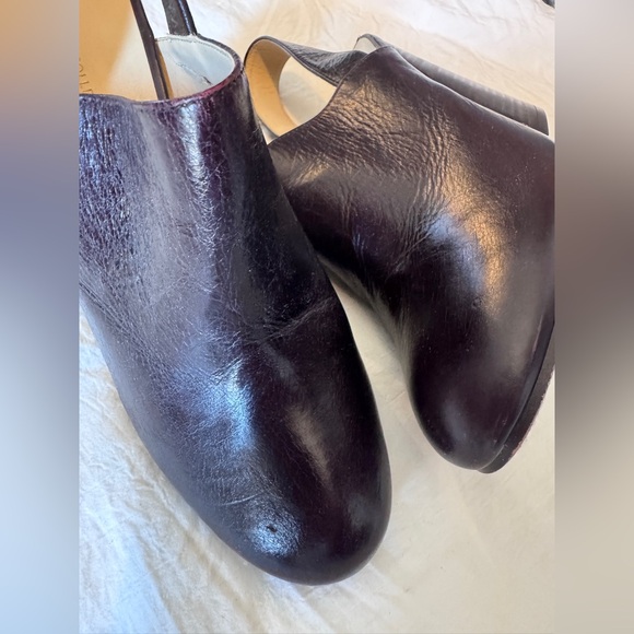 Zara Dark Brown Leather Mules - Picture 3 of 4